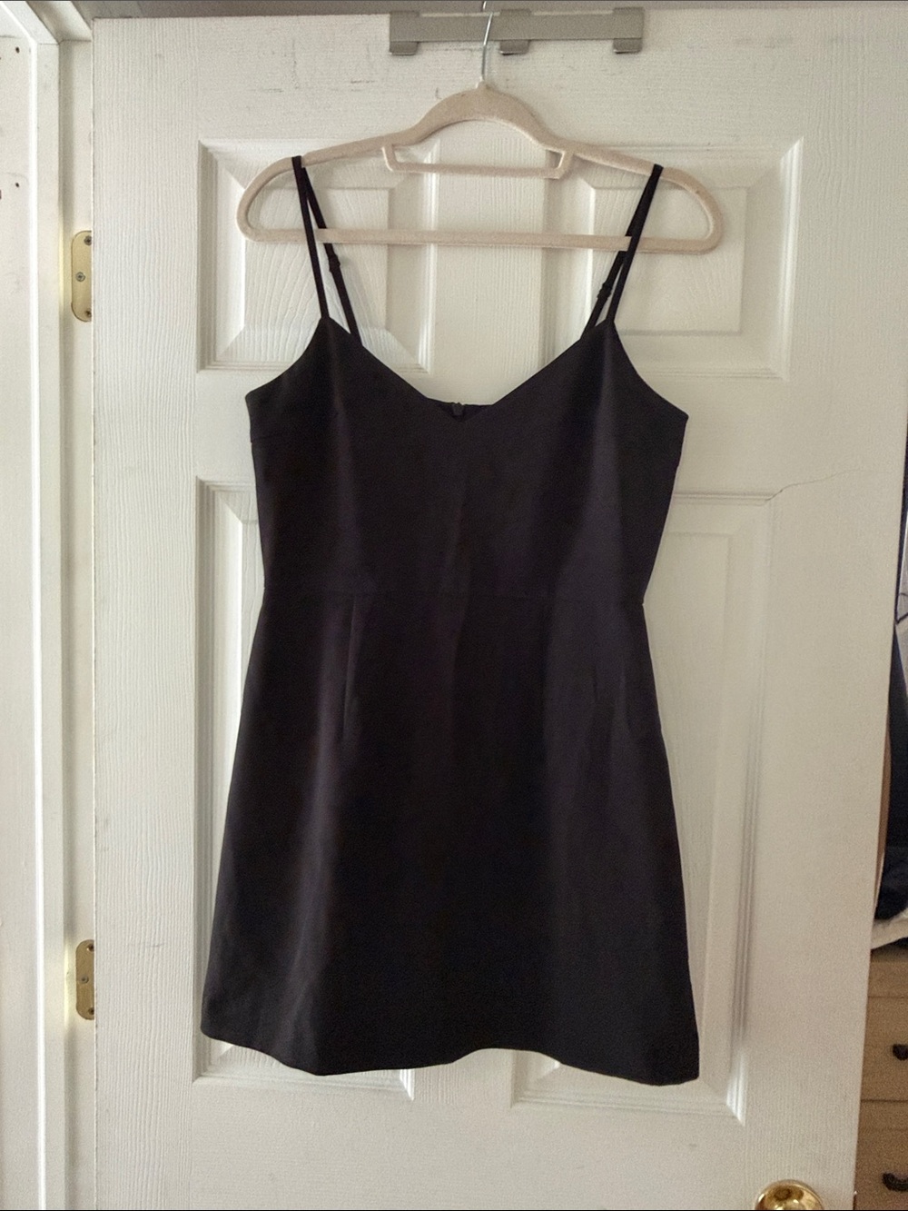French Connection Black Spaghetti-Strap Camisole Dress
